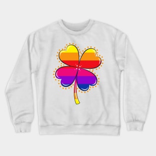 Rainbow Shamrock Crewneck Sweatshirt